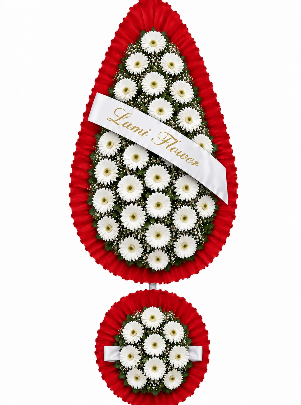 Lumi Flower Gerbera Standing Wreath