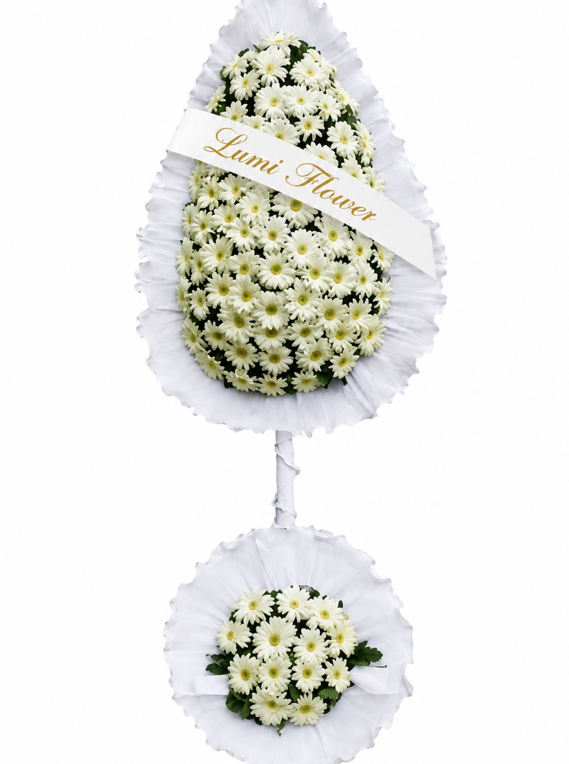 Lumi Flower Gerbera Standing Wreath