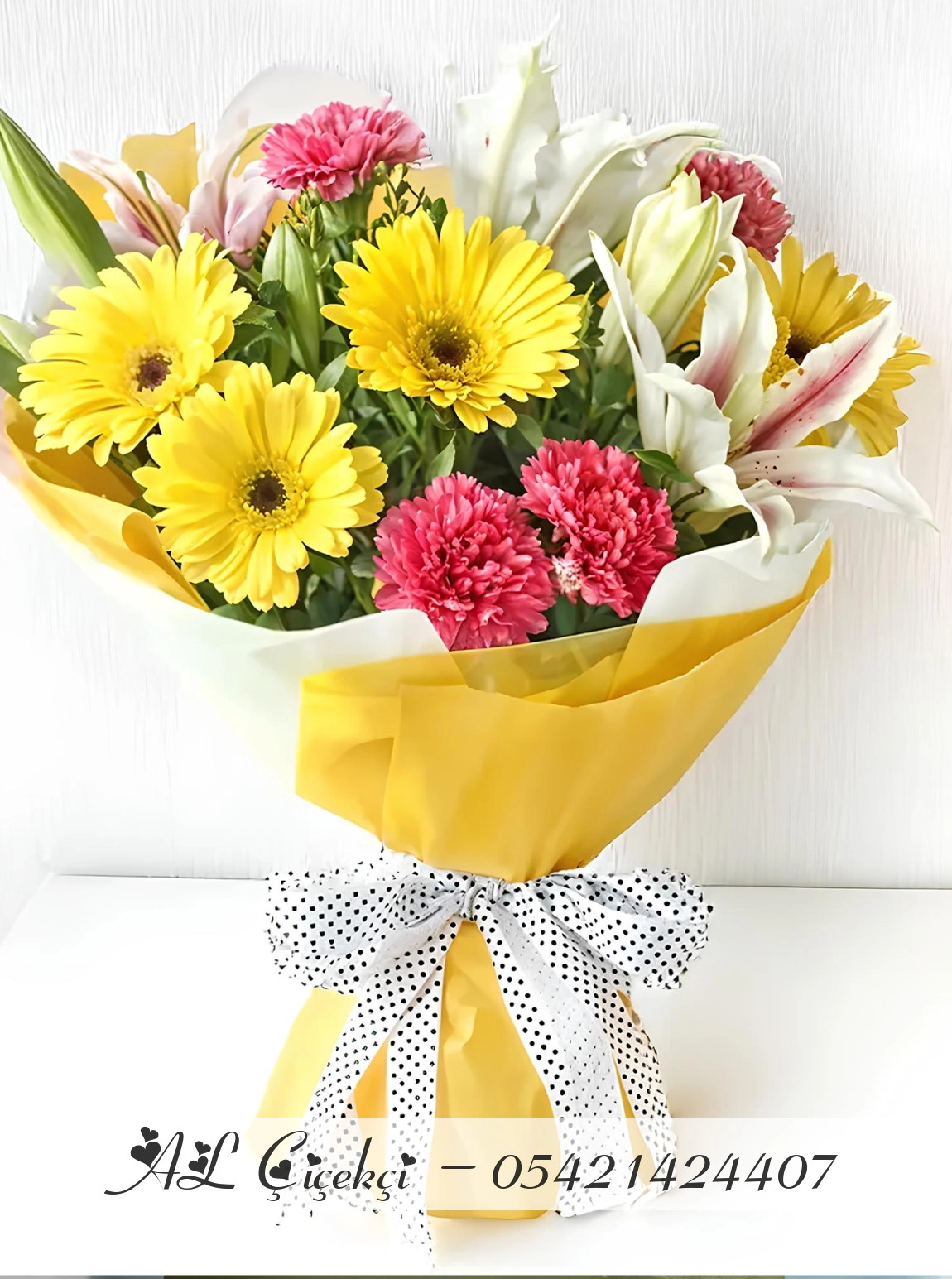 Karanfil ve Gerbera Buketi