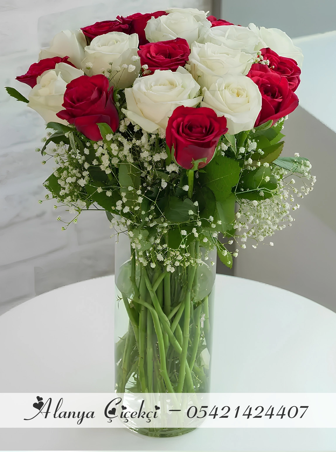 30 Roses Arrangement in Vase