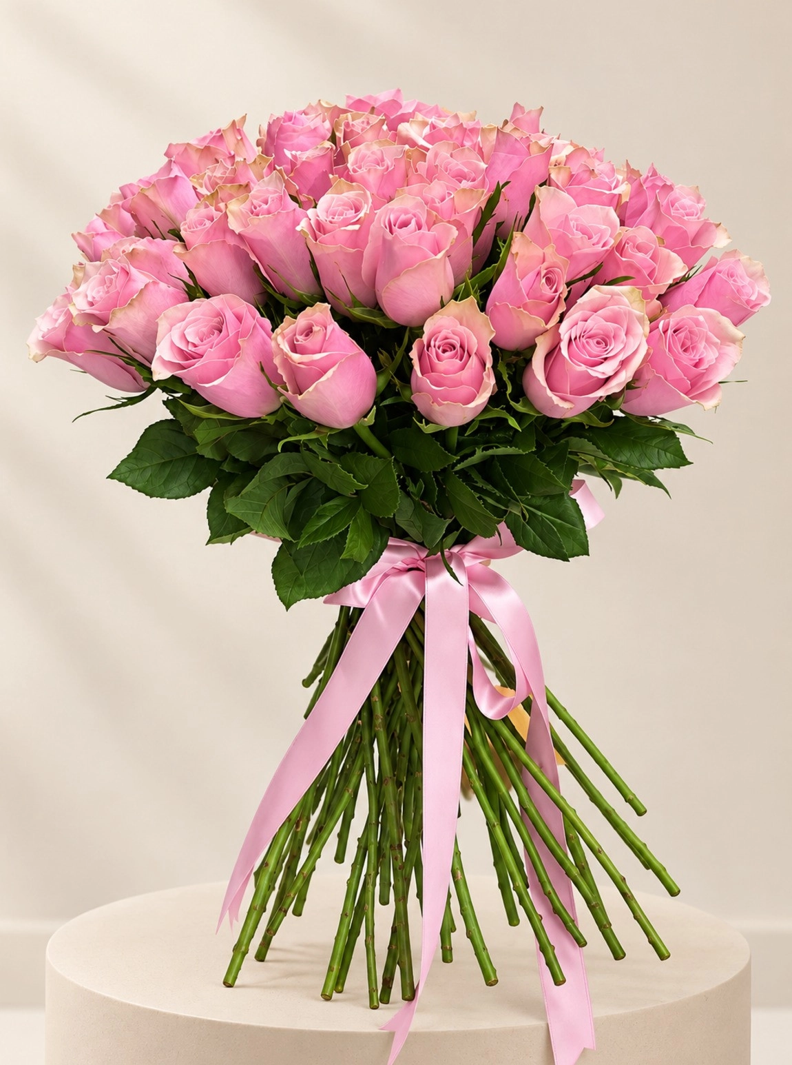 50 Pink Roses Bouquet