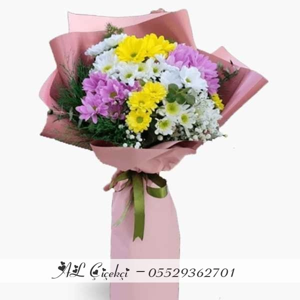 Rainbow Daisy Bouquet