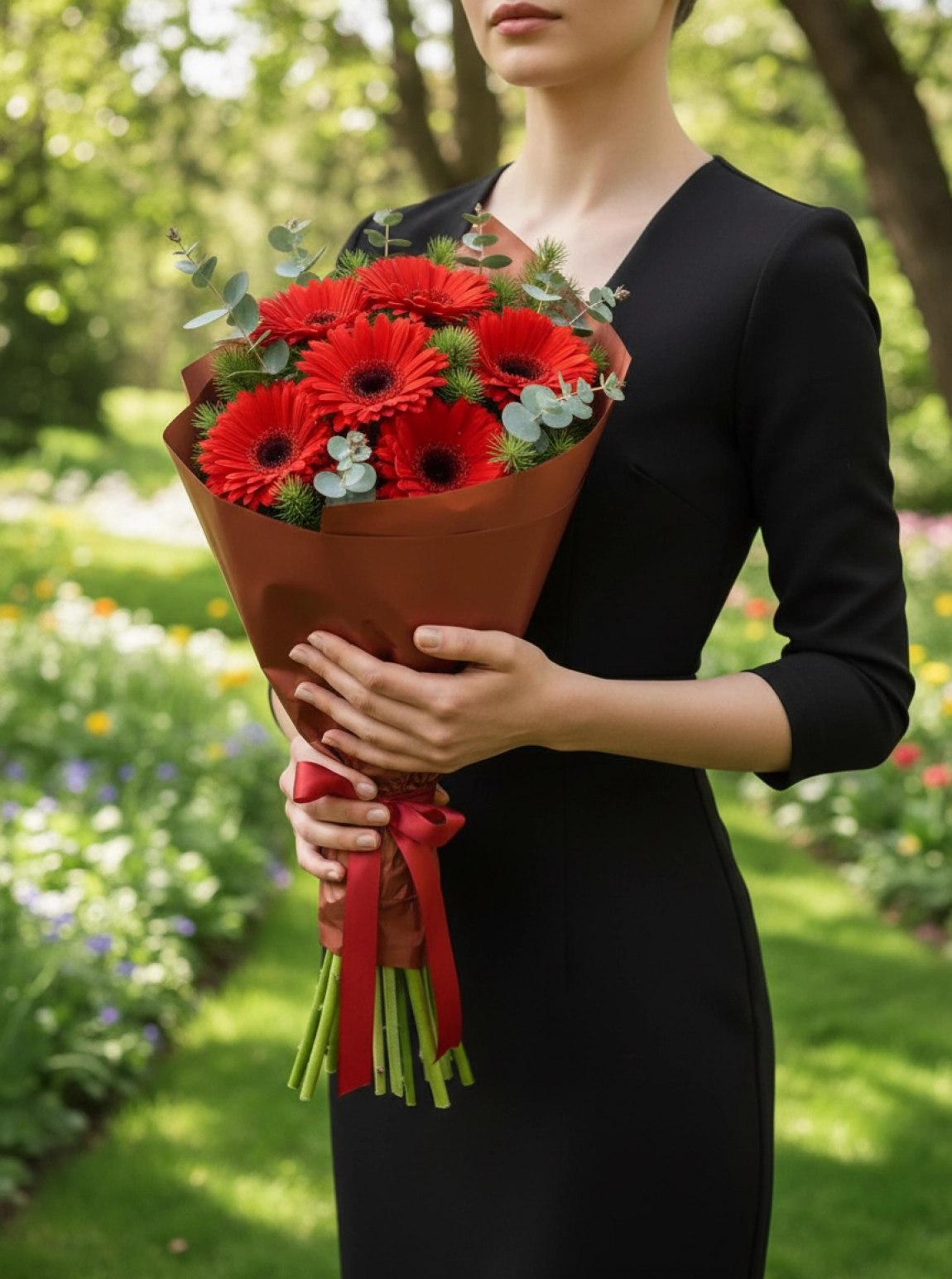 Lumi Red Gerbera Bouquet