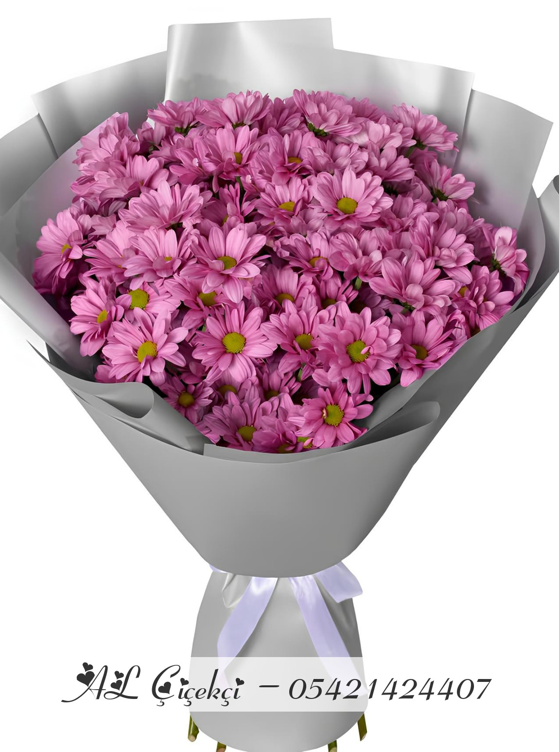 Mor Kasımpatı Buketi