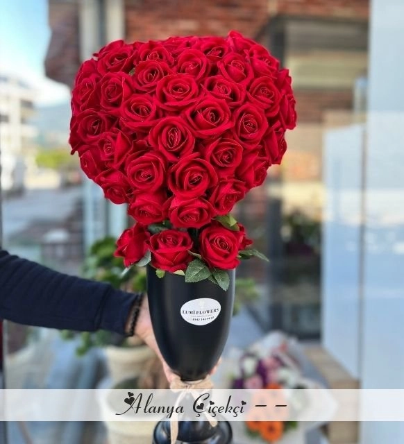 Özel Tasarım Kalp Gül