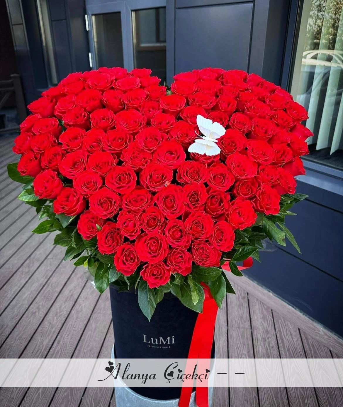 Özel Tasarım Kalp Gül