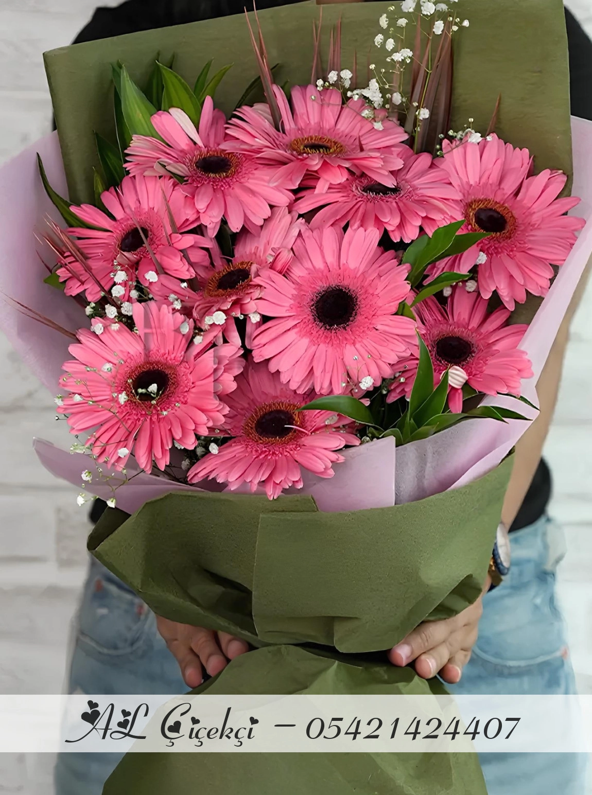 Pembe Gerbera Buketi