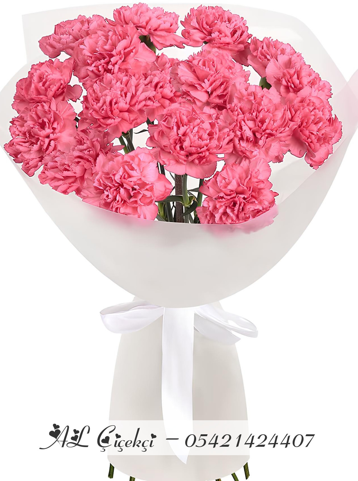 Pembe Karanfil Buketi