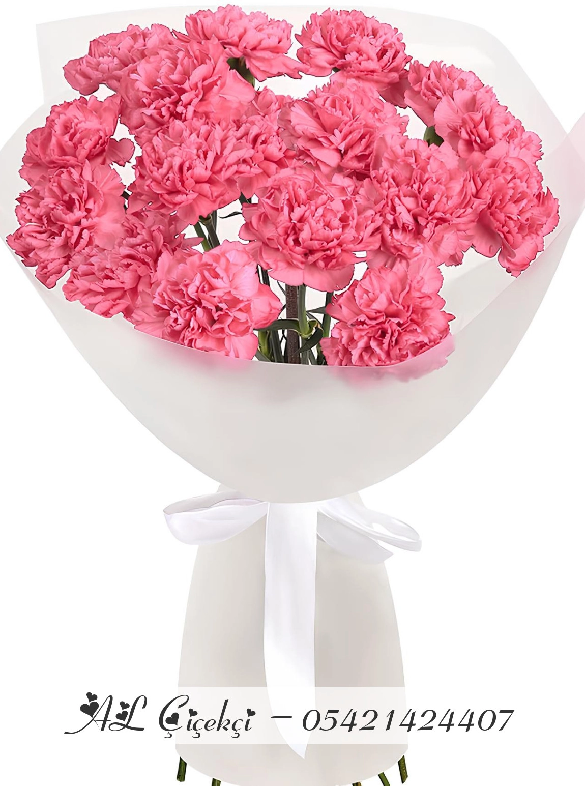 Pembe Karanfil Buketi