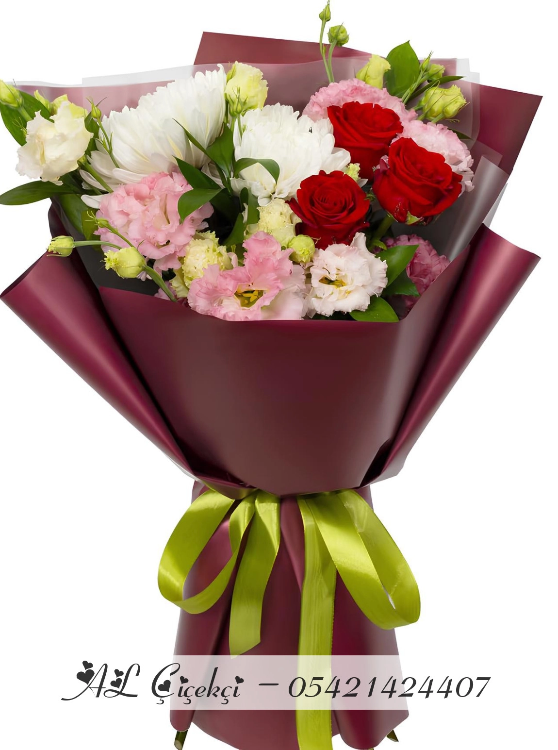 Pembe Ve Kırmızı Aşk Buketi