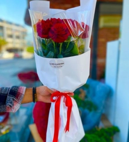 11 Kırmızı Gül Buketi