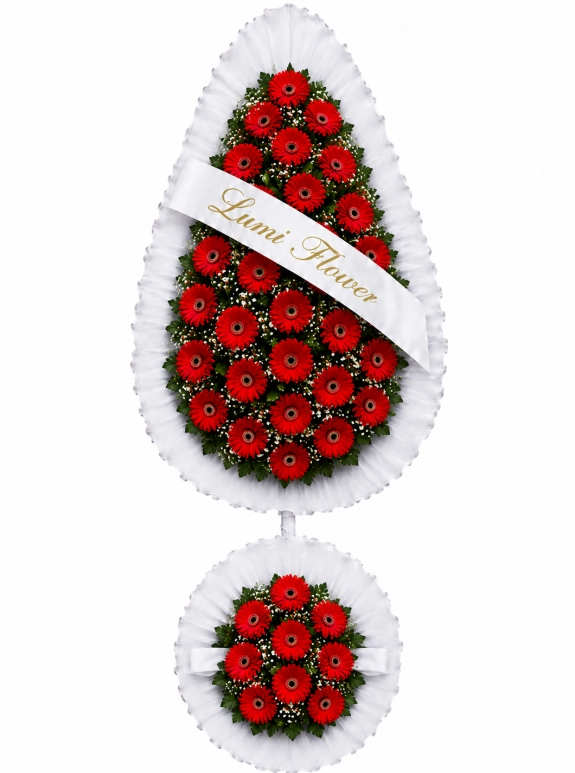 Lumi Flower Gerbera Standing Wreath