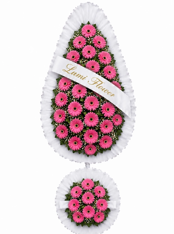 Lumi Flower Gerbera Standing Wreath
