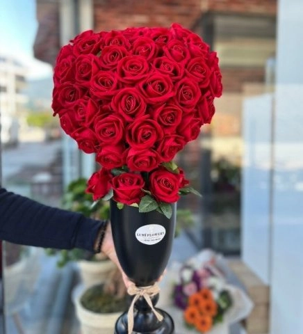 Özel Tasarım Kalp Gül