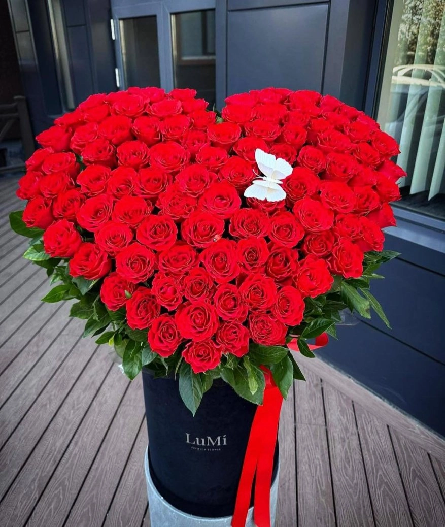 Özel Tasarım Kalp Gül