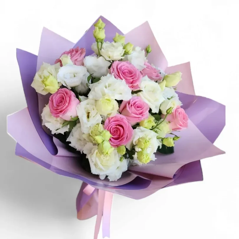 Pudra Düşler – Gül Ve Lisyantus Buketi
