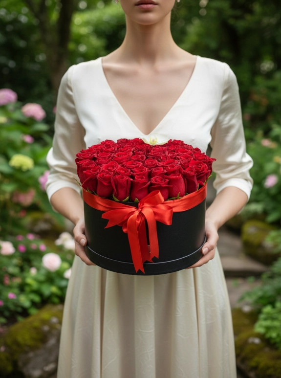 Ruby Velvet Rose Box