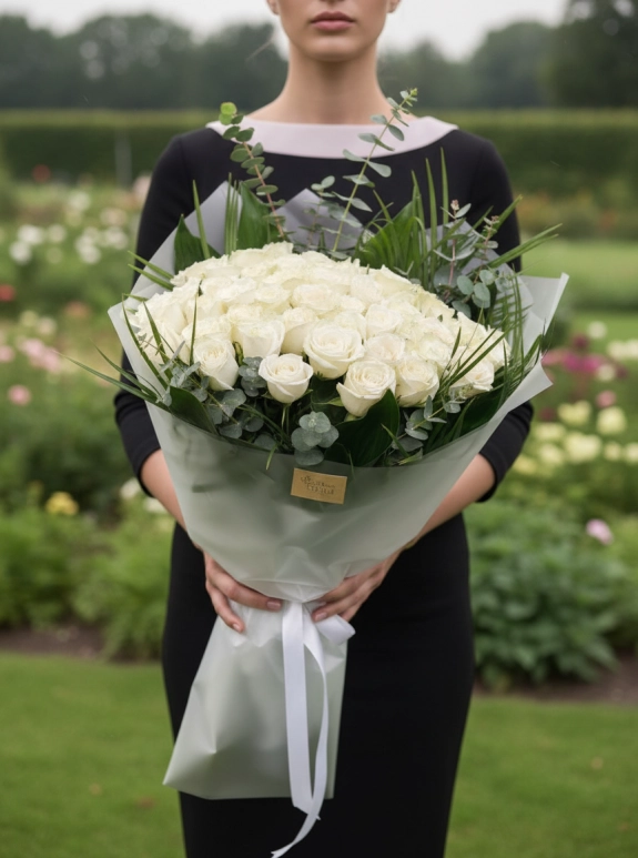 White Rose Elegance Bouquet
