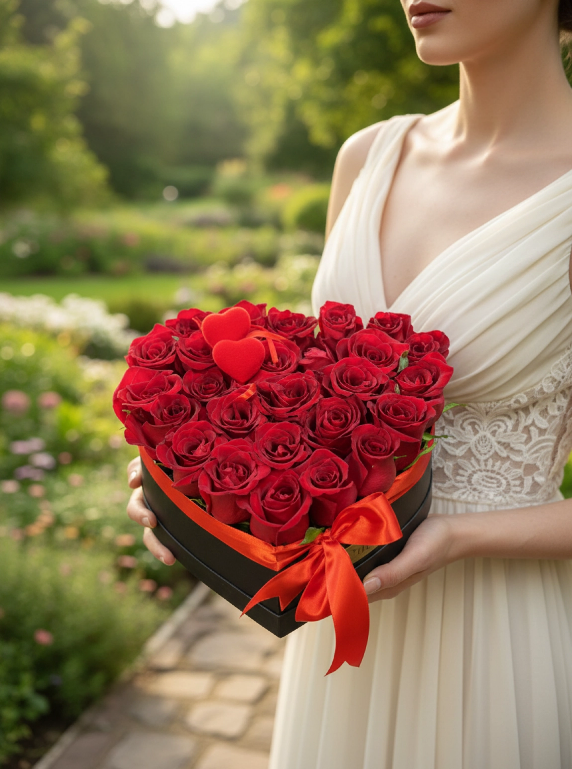 Velvet Heart Rose Box